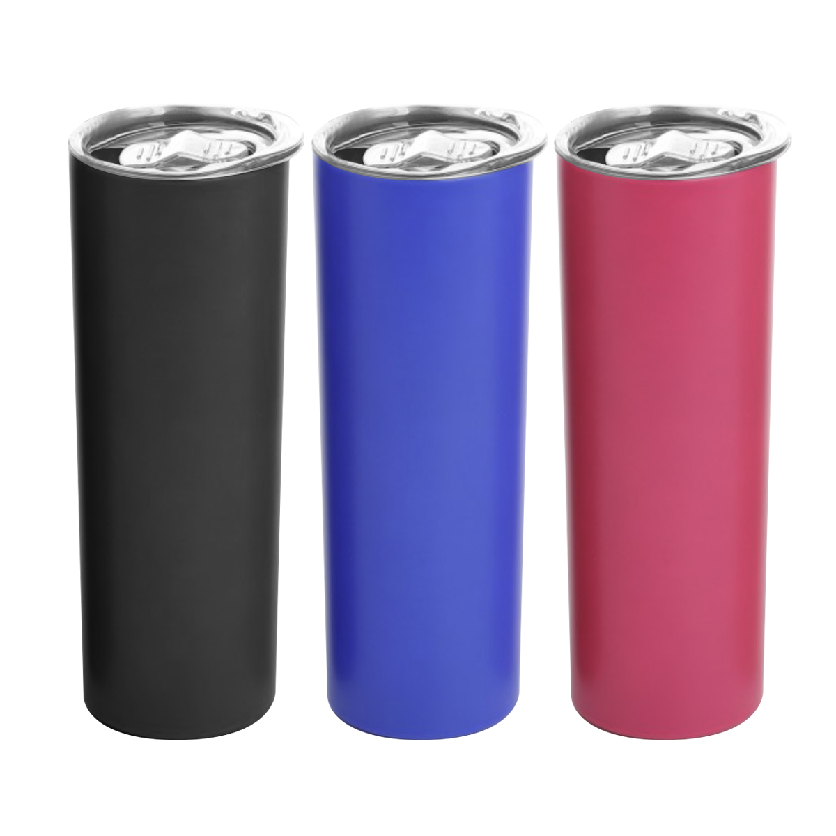Slim Double Insulated Stainless Steel Tumbler with Lid (600ml)